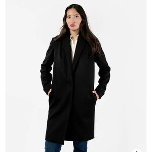Paul Smith London Classic Black Wool Coat